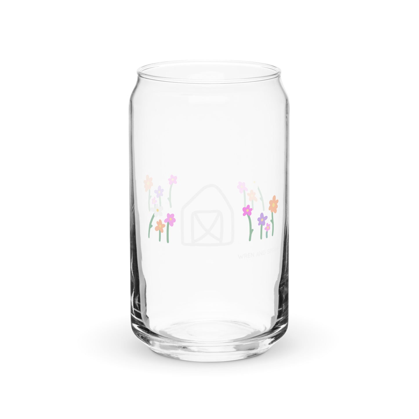 Wren and Spring 16oz Glass