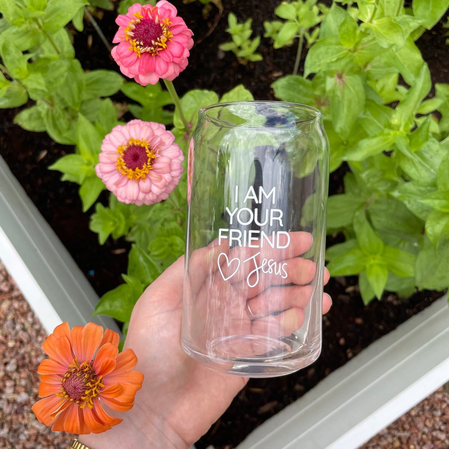 I Am Your Friend 16oz Glass