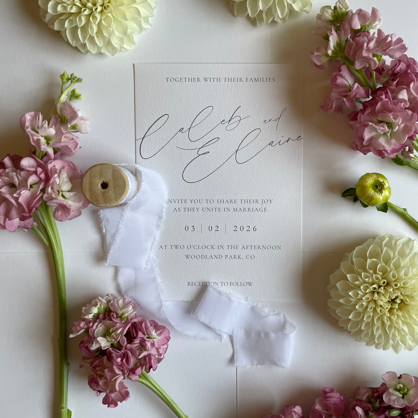 Great Love Ribbon - Chiffon Ribbon Bouquet Ribbon 1" With Raw Edge