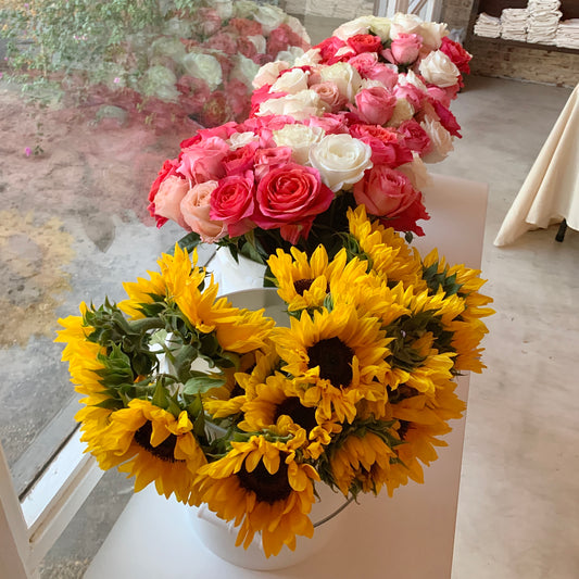 Bucket of Flowers - Create Your Own Flower Arrangements
