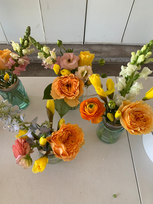 Bud Vase Flower Arrangements (2-4 stems)