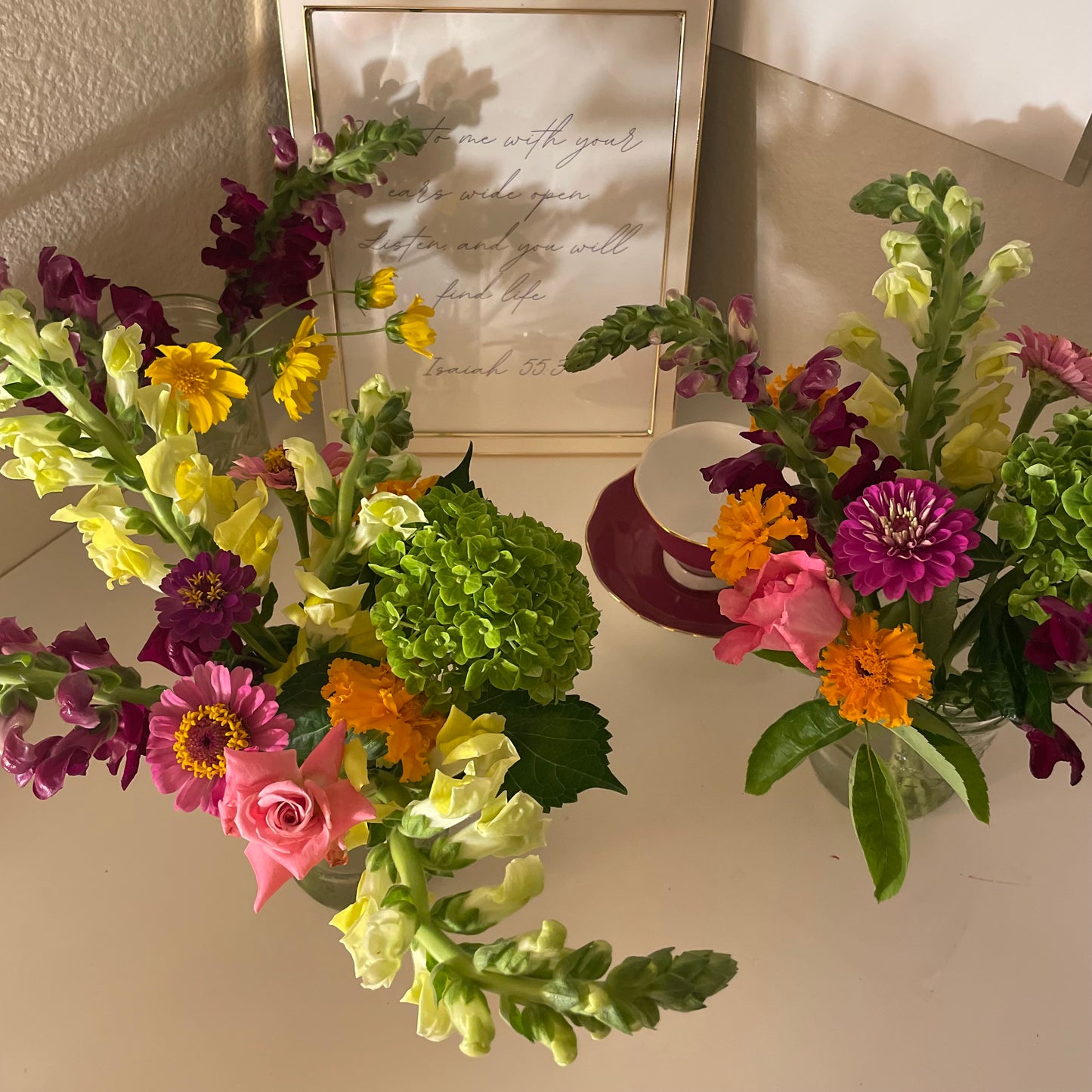 Bouquet of Garden Flowers for Pickup on Saturday, August 8th